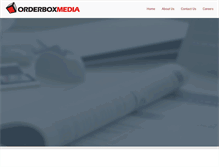 Tablet Screenshot of orderboxmedia.com